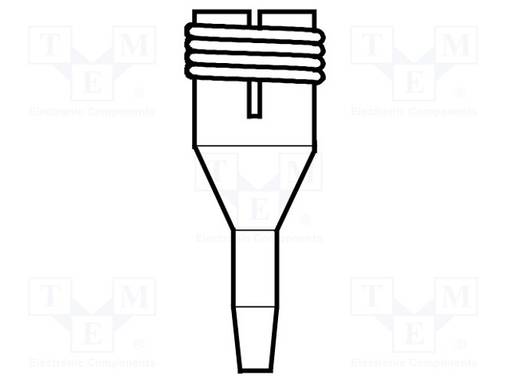 KÄRKI: JUOTTEENPOISTOKOLVEILLE - 0,8X1,2MM - Suuttimet juotteen poistoon - JBC-C360002 - 1