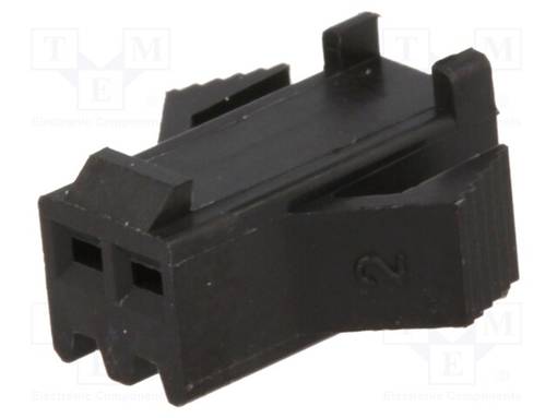 LIITIN: JOHTO-JOHTO - PISTOKE - NAARAS - PIN: 2 - NPP - JOHTOON - 2,5MM - Signaaliliittimet rasteri 2,50mm - NPPW-02 - 1