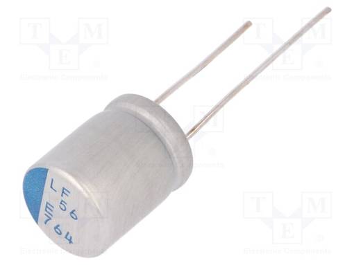 KONDENSAATTORI: POLYMEERI-LOW ESR - 56UF - 25VDC - ESR:OHM - PLF - THT-polymeerikondensaattorit - PLF1E560MDO2 - 1