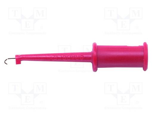 MITTAUSKOUKKU - 3A - 150VDC - PUNAINEN - 2,29MM - 10KPL - Testauskoukut - POM-4233-2 - 1