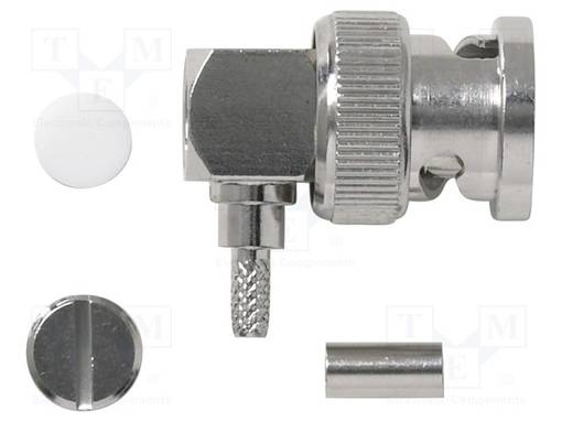 LABORATORY CONNECTOR: BNC - SOLDEPUNAINEN,CRIMPED - MALE - 50OHM - Laboratorioliittimet - muut - POM-73042 - 1