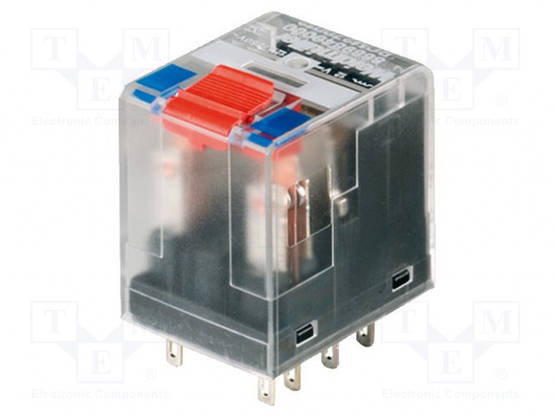RELE - DPDT - UKELAN: 12VDC - 12A/240VAC - ALUSLEVY - Teollisuusreleet - RCM270012 - 1