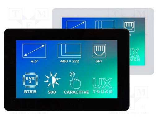 TFT NÄYTTÖ - 4,3" - 480X272 - VALAISTUS: LED - KOOT: 120,38X79,2MM - TFT-näytöt - SM-RVT43ULBNWC02 - 1