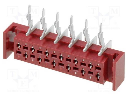 JOHTO-LEVY - N LIITINAARAS - PIN: 12 - THT - PCB - 30V - 1A - -40÷105°C - Micro-Match liittimet, rasteri 1,27mm - TMM-5-L-12-2 - 1