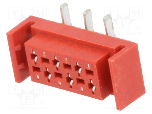 JOHTO-LEVY - N LIITINAARAS - PIN: 6 - SMT - PCB - 30V - 1A - -40÷105°C - Micro-Match liittimet, rasteri 1,27mm - TMM-6-L-06-2 - 1