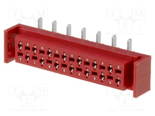 JOHTO-LEVY - N LIITINAARAS - PIN: 14 - SMT - PCB - 30V - 1A - -40÷105°C - Micro-Match liittimet, rasteri 1,27mm - TMM-6-L-14-2 - 1