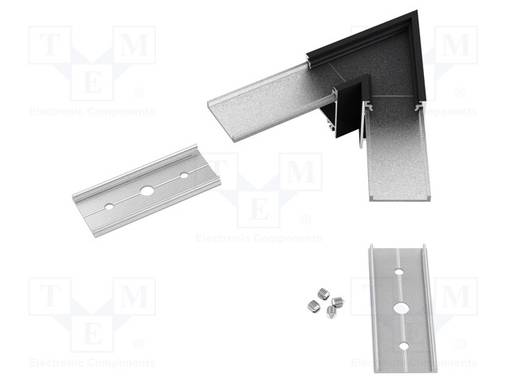 LIITIN 60° - MUSTA - ALUMIINI,POLYKARBONAATTI - LINEA20 - Profiilit LED nauhoille - TOP-C1850002 - 1