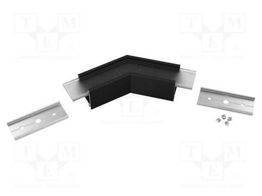 LIITIN 135° - MUSTA - ALUMIINI,POLYKARBONAATTI - LINEA20 - Profiilit LED nauhoille - TOP-C1890002 - 1