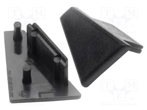 LED PROFIILIN PÄÄTYPALA - MUSTA - 20KPL - ABS - GEN2 - CORNER10 - Profiilit LED nauhoille - TOP.83990002 - 1