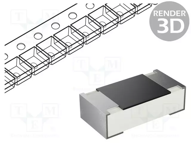 VASTUS: THICK FILM - 2,2KOHM - SMD - 1020 - 2W - ±5% - CRW - -55÷155°C - SMD vastukset - CRW20JP4---2K2 - 1