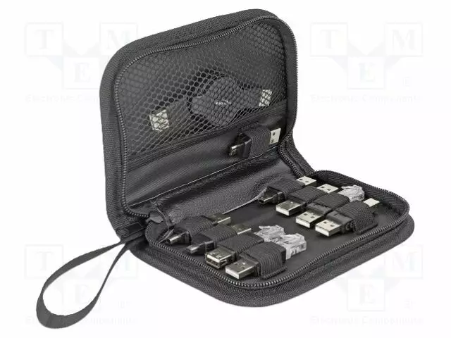 ADAPTERI - USB 2.0 - LIITTIMEN VÄRI: MUSTA - USB kaapelit ja adapterit - DELOCK-18612 - 1