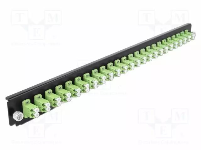 PATCH-VALOKUITUPANEELI - LC DUPLEX - DUPLEX,RACK - MUSTA - RACK 19" - Tietokonetarvikkeet - muut - DELOCK-43362 - 1
