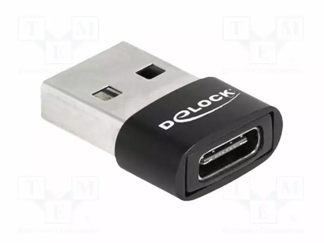 ADAPTERI - USB 2.0 - USB A PISTOKE,USB C RASIA - USB kaapelit ja adapterit - DELOCK-60002 - 1