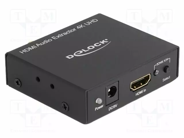 EXTRACTOR - HDMI 1.4,HIGH SPEED - INPUT: DC SOCKET,HDMI SOCKET - HDMI, DVI, DisplayPort johdot - DELOCK-62692 - 1