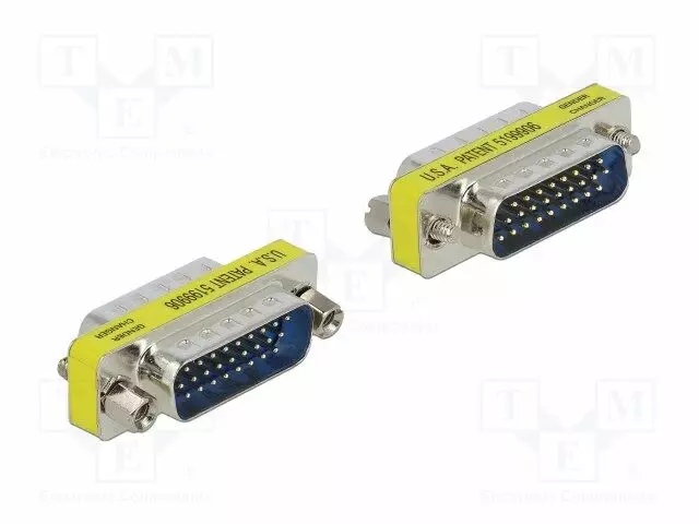 ADAPTERI - D-SUB 26PIN PISTOKE,MOLEMMIN PUOLIN - 1: 1-YHTEYS - Tietokonekaapelit ja -adapterit - DELOCK-65112 - 1