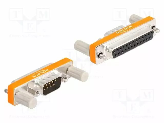 ADAPTERI - D-SUB 25PIN PISTORASIA,D-SUB 9PIN PISTOKE - Tietokonekaapelit ja -adapterit - DELOCK-66982 - 1