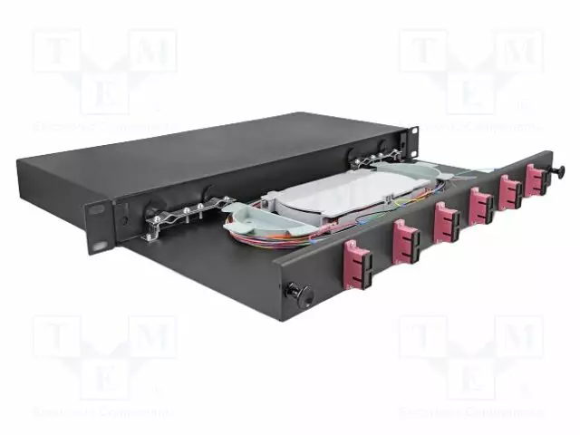 PATCH-VALOKUITUPANEELI - SC DUPLEX - DUPLEX,RACK - MUSTA - RACK 19" - Tietokonetarvikkeet - muut - DELOCK-67002 - 1