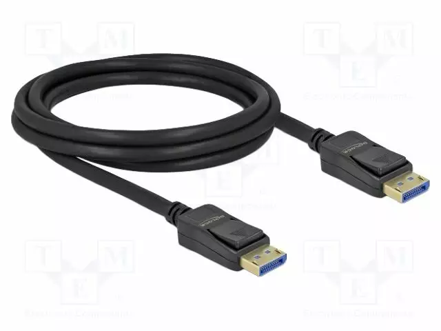 KAAPELI - DISPLAYPORT-PISTOKE,MOLEMMIN PUOLIN - DISPLAYPORT 2.0 - HDMI, DVI, DisplayPort johdot - DELOCK-80262 - 1