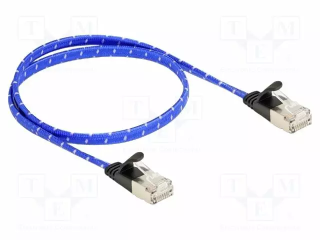 PATCH KAAPELI - U/FTP - CAT 6A - RJ45-PISTOKE,MOLEMMIN PUOLIN - 0,5M - RJ45 Ethernet kaapelit - DELOCK-80382 - 1