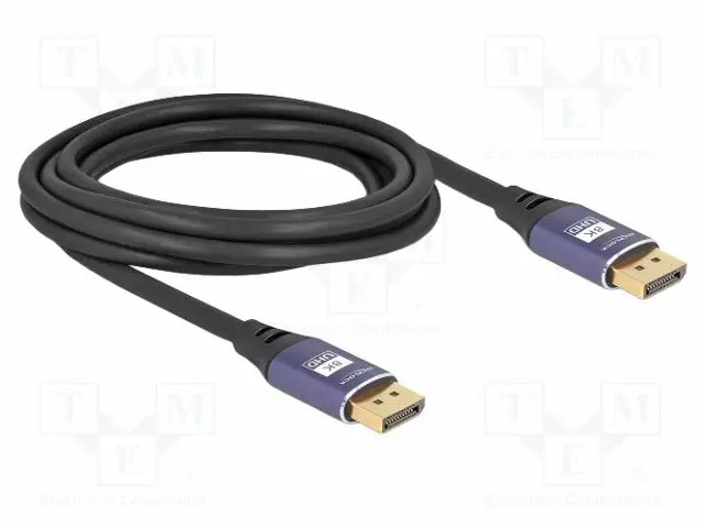 KAAPELI - DISPLAYPORT-PISTOKE,MOLEMMIN PUOLIN - DISPLAYPORT 1.4 - HDMI, DVI, DisplayPort johdot - DELOCK-80602 - 1
