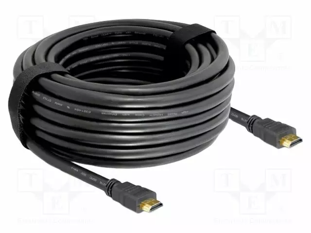 KAAPELI - HDMI-PISTOKE,MOLEMMIN PUOLIN - PIT: MUSTA - 24AWG - HDMI, DVI, DisplayPort johdot - DELOCK-83452 - 1