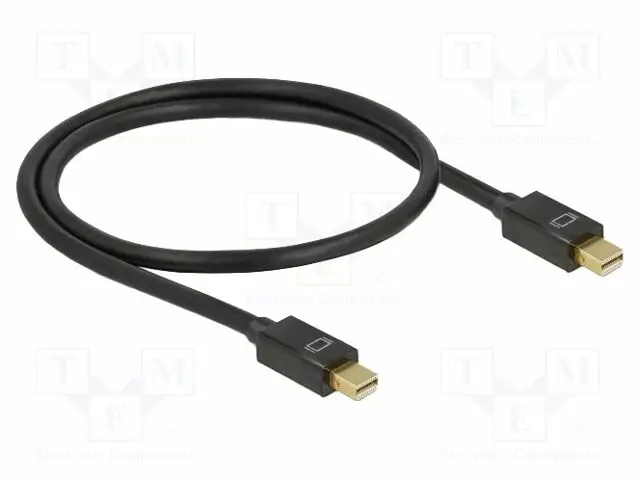 KAAPELI - MINI DISPLAYPORT-PISTOKE,MOLEMMIN PUOLIN - PIT: 0,5M - HDMI, DVI, DisplayPort johdot - DELOCK-83472 - 1