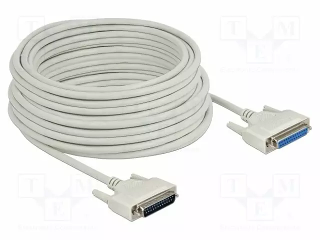 KAAPELI - D-SUB 25PIN PISTORASIA,D-SUB 25PIN PISTOKE - PIT: - Tietokonekaapelit ja -adapterit - DELOCK-83682 - 1