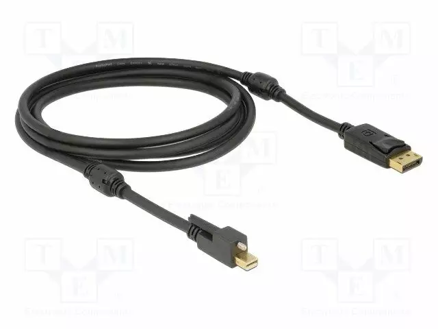 KAAPELI - DISPLAYPORT-PISTOKE,MINI DISPLAYPORT-PISTOKE - PIT: 2M - HDMI, DVI, DisplayPort johdot - DELOCK-83722 - 1