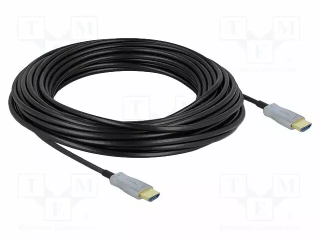 KAAPELI - HDMI-PISTOKE,MOLEMMIN PUOLIN - PIT: MUSTA - HOPEA - HDMI, DVI, DisplayPort johdot - DELOCK-85012 - 1