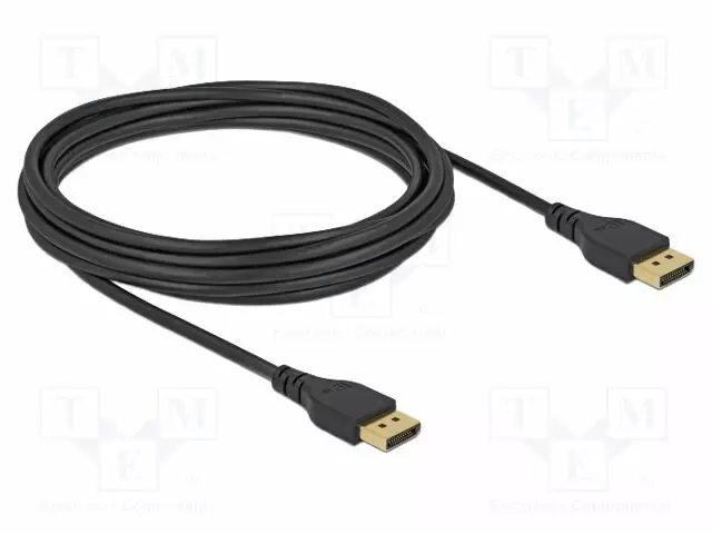 KAAPELI - DISPLAYPORT-PISTOKE,MOLEMMIN PUOLIN - DISPLAYPORT 1.2 - HDMI, DVI, DisplayPort johdot - DELOCK-85912 - 1