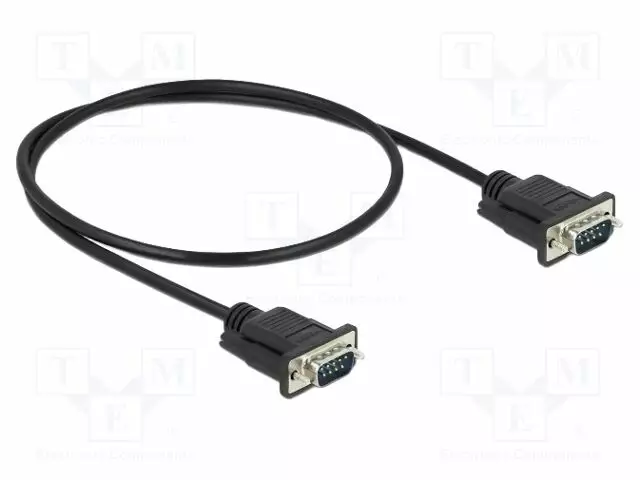 KAAPELI - D-SUB 9PIN PISTOKE,MOLEMMIN PUOLIN - PVC - PIT: 500MM - Tietokonekaapelit ja -adapterit - DELOCK-86612 - 1