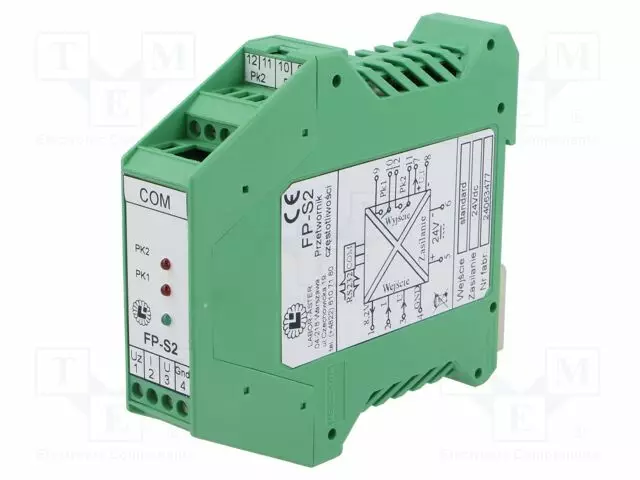 MUUNTAJA: TAAJUUS-DIN-KISKOLLE - 0/10V,0/24V,DIGITAALI - 24VDC - Teollisuus mittamuuntimet ja erottimet - FP-S2 - 1