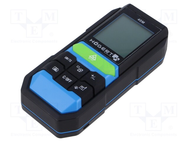 ETÄISYYSMITTARI - LCD - 50MM÷40M - MITT.TARKK: ±3MM - 0÷40°C - Etäisyysmittarit - HT4M322 - 1