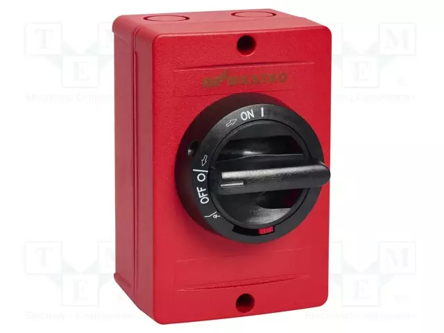 EROTINKATKAISIJA - NAVAT: 4 - RUUVATTU - 16A - IP66 - KEA - VÄRI: PUNAINEN - Erottimet - KEA416FRA2 - 1