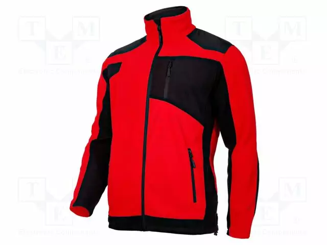 FLEECE SWEATSHIRT - SIZE: M - PUNAINEN-MUSTA - STRENGTHENED CONSTRUCTION - Työ- ja suojavaatteet - LAHTI-L4011502 - 1