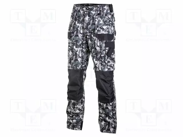 DUNGAREES - SIZE: M - GREY-MUSTA - WITH REMOVABLE LEGS - 240G/M2 - Työ- ja suojavaatteet - LAHTI-L4053202 - 1