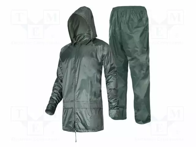 RAINPROOF SET - SIZE: M - VIHREÄ - KIT: JACKET,PANTS - Työ- ja suojavaatteet - LAHTI-L4140202 - 1