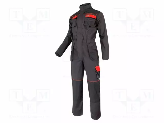 PROTECTIVE COVERALL - SIZE: 52,L - GRAPHITE-ORANGE - 190G/M2 - Työ- ja suojavaatteet - LAHTI-L4150152 - 1