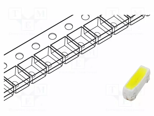 LED - VALKOINEN - SMD - PLCC2 - 2000÷2700MCD - 2,6÷3,6VDC - 3X1X1,25MM - Pintaliitos LED - LL-V312W-2R2 - 1