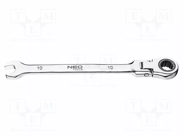 WRENCH: COMBINATION SPANNER - RATTLE,WITH JOINT - 10MM - L: 162MM - Vääntötyökalut ja kiintolenkit - NEO-09-052 - 1
