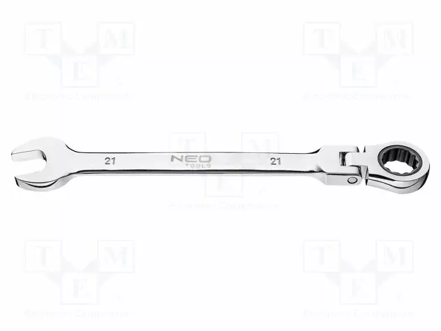 WRENCH: COMBINATION SPANNER - RATTLE,WITH JOINT - 21MM - L: 255MM - Vääntötyökalut ja kiintolenkit - NEO-09-062 - 1