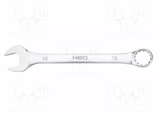 WRENCH: COMBINATION SPANNER - DOUBLE-SIDED - 28MM - L: 310MM - Vääntötyökalut ja kiintolenkit - NEO-09-672 - 1
