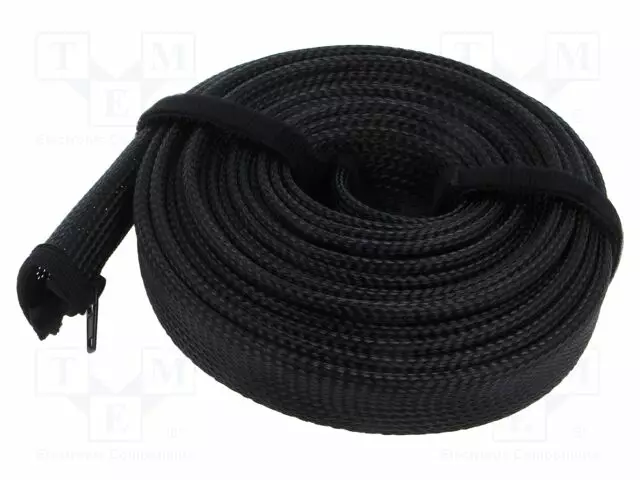 PALMIKKO - POLYESTERI - MUSTA - L: 5M - MONIKÄYTTÖINEN - Ø: 30MM - Polyesterisukat - PC-KAB0082 - 1