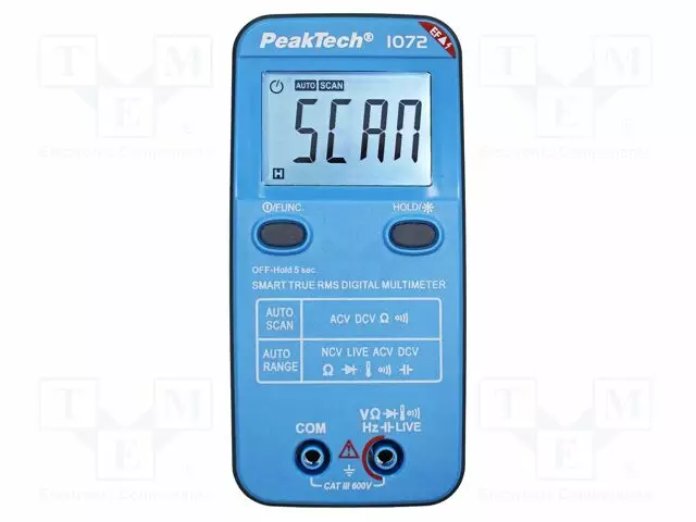YLEISMITTARI - LCD - 3,75 NUMEROA (3999) - TRUE RMS AC - Digitaaliyleismittarit - PKT-P1072 - 1
