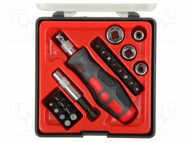 SCREWDRIVER: UNIVERSAL-SET - PLASTIC BOX - 22PCS. - Ruuvimeisselit ja sarjat - PRE-10022 - 1