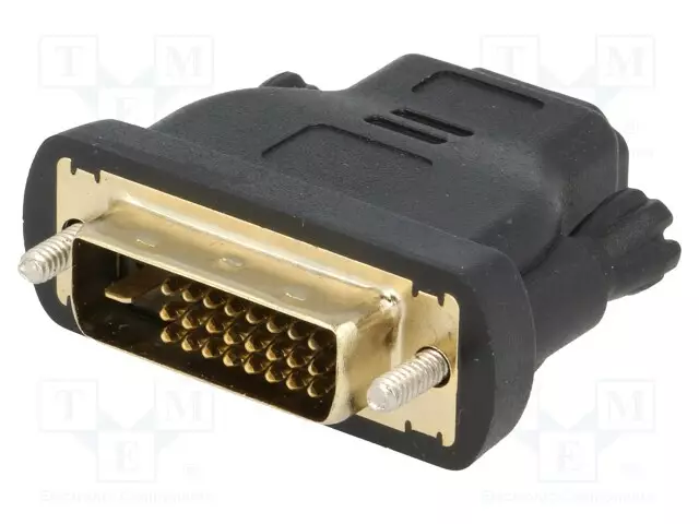 ADAPTERI - DVI-D (24+1) PISTOKE,HDMI-PISTORASIA - HDMI, DVI, DisplayPort johdot - CA312 - 1