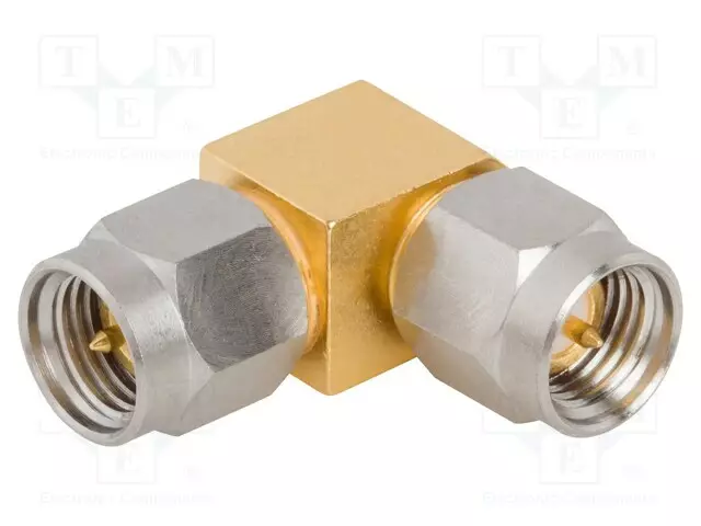 ADAPTERI - SMA UROS,MOLEMMIN PUOLIN - ERISTYS: PTFE - 50OHM - MESSINKI - RF adapterit - AD-SMAPSMAP-2 - 1