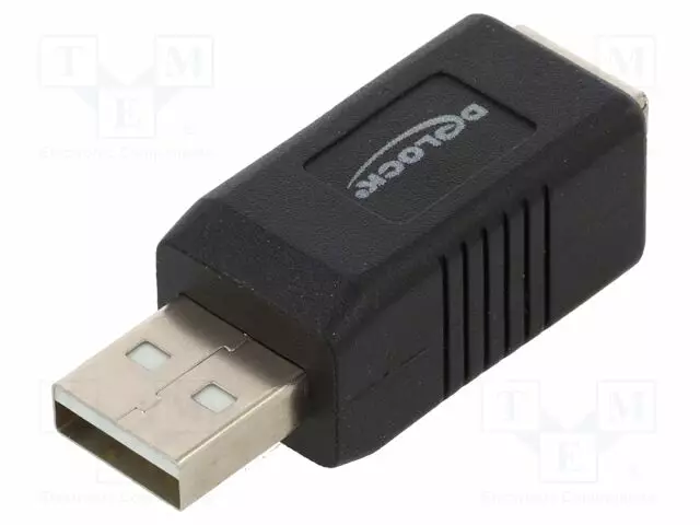 ADAPTERI - USB 2.0 - USB A PISTOKE,USB B RASIA - USB kaapelit ja adapterit - DELOCK-67202 - 1