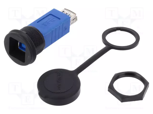 ADAPTERI - USB 3.0 A RASIA,USB 3.0 B RASIA - 1310 - SUOJAKANNELLA - USB liittimet - 1310-1030-02 - 1