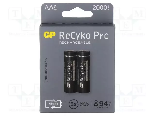 AKKU: NI-MH - AA - 1,2V - 2050MAH - RECYKO PRO - KUPLAPAKKAUS - READY2USE - Akut - ACCU-210AAHCB-EB2 - 1